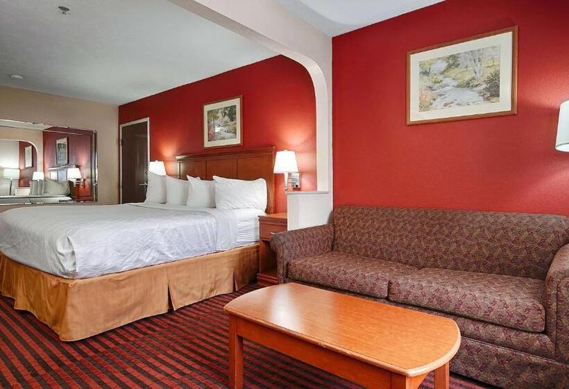 מיטת קינג בסוויטה, Best Western Canton Inn