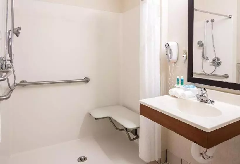 身障者適用キングサイズベッドルーム, Holiday Inn Express Hotel & Suites Coralville, An Ihg