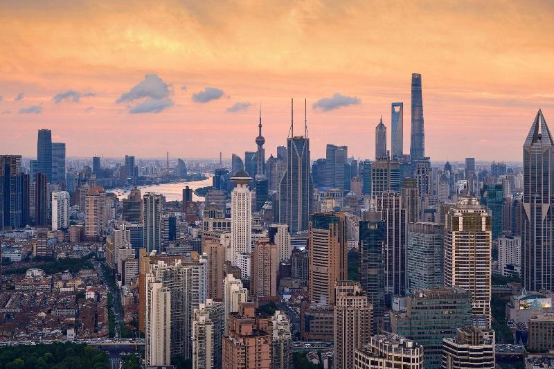 디럭스 룸 도시 전망, The St. Regis Shanghai Jingan