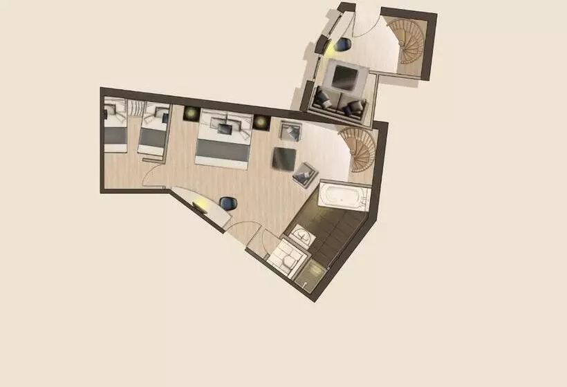 Duplex-sviitti, Seiblishof Superior Hotel Ischgl