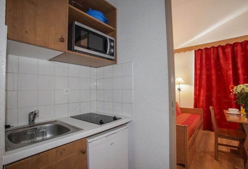 Апартаменты 1 Спальня, Residence Odalys Le Rond Point Des Pistes