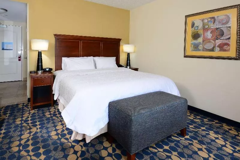 キングサイズベッドのスタンダードルーム, Hampton Inn & Suites Durham/north I85