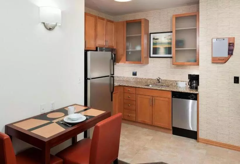 キングサイドベッドのスタンダードワンルーム, Residence Inn By Marriott Chicago Lake Forest/mettawa