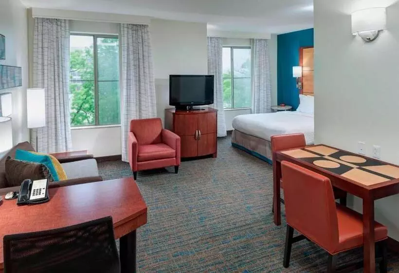 キングサイドベッドのスタンダードワンルーム, Residence Inn By Marriott Chicago Lake Forest/mettawa