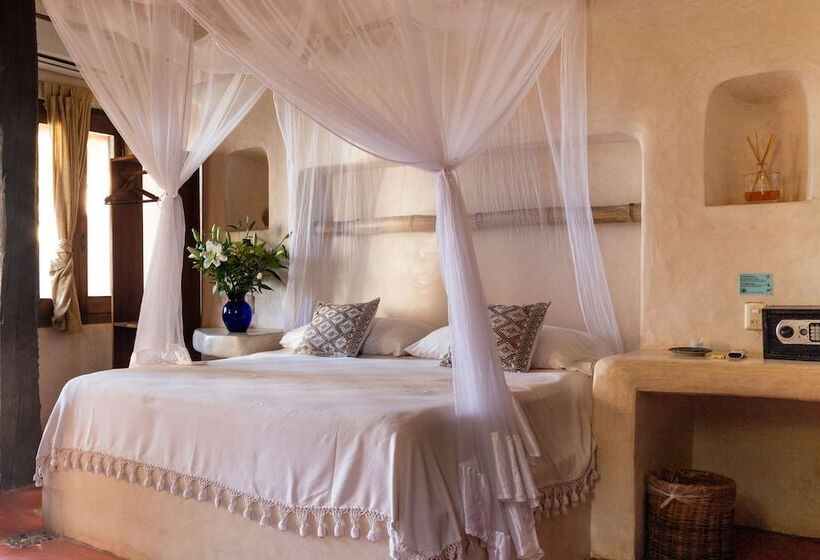 キングサイズベッドのスーペリアルーム, La Posada Del Sol Boutique Hotel Tulum