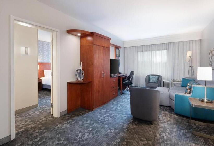 带大床的套房, Courtyard By Marriott Pittsburgh Washington Meadow Lands