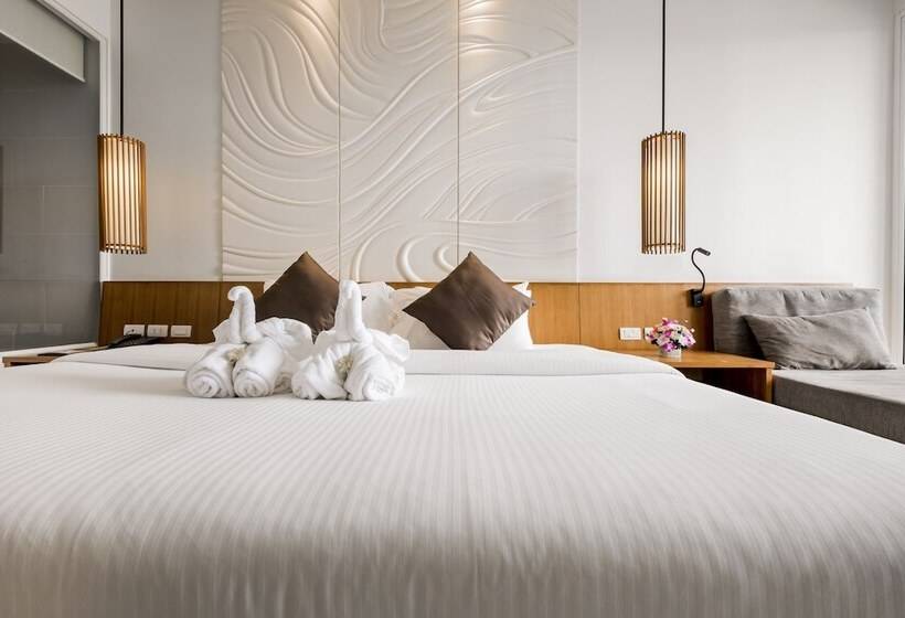 חדר דלוקס נוף בריכה, G Hua Hin Resort & Mall