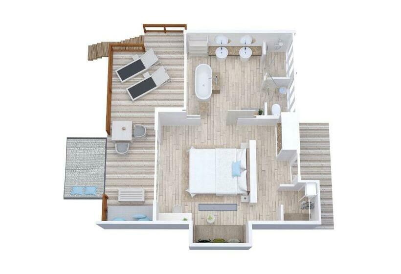 带1个卧室的别墅, Lux South Ari Atoll Resort & Villas