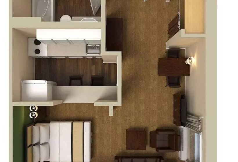 デラックススタジオ, Extended Stay America Suites  Houston  Med. Ctr.  Nrg Park  Kirby