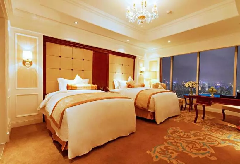 キングサイズベッドのデラックスルーム, Kempinski Hotel Guiyang