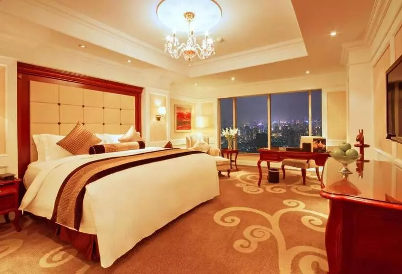 キングサイズベッドのデラックスルーム, Kempinski Hotel Guiyang