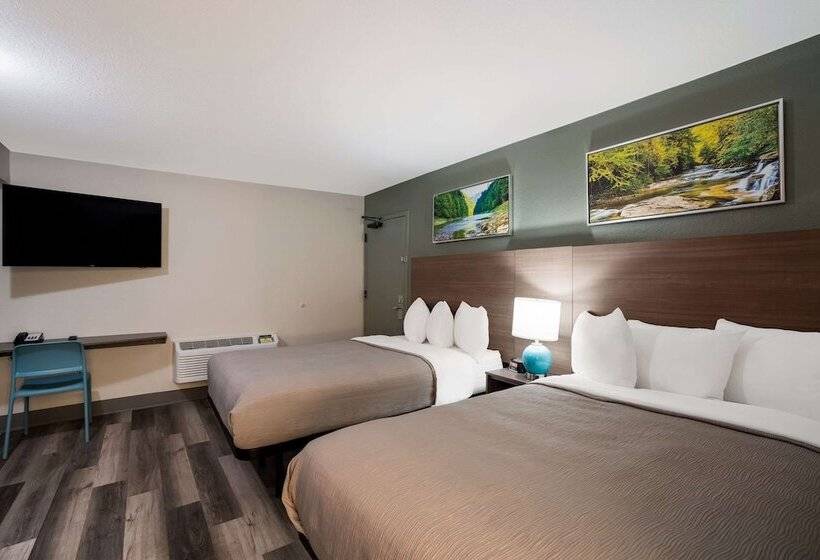 2ダブルベッドのスタンダードルーム, Quality Inn Elk Grove Sacramento