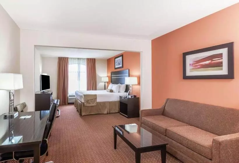 キングサイズベッドのデラックススイート, La Quinta Inn & Suites By Wyndham Tulsa Midtown