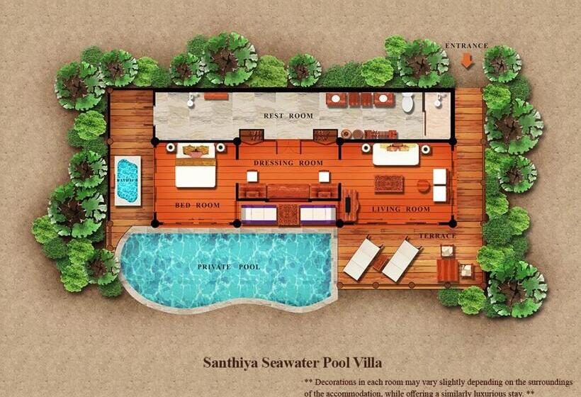 Вилла с 1 спальней и бассейном, Santhiya Koh Yao Yai Resort & Spa   Compulsory Join Santhiya Speedboat From To Ao Po Grand Marina At