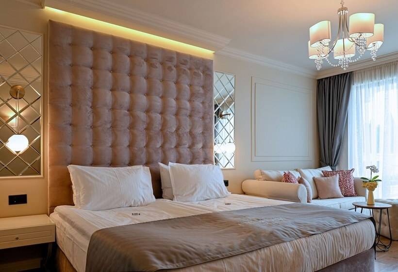 디럭스 룸 측면 바다 전망, Casa Di Fiore Spa And Medical Hotel, Mineral Pools & Private Beach