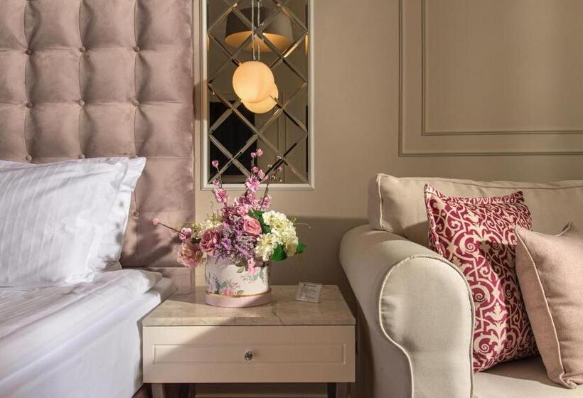 디럭스 룸 측면 바다 전망, Casa Di Fiore Spa And Medical Hotel, Mineral Pools & Private Beach