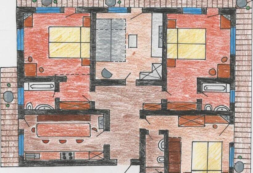 شقة 4 غرف, Apart Tuxertal