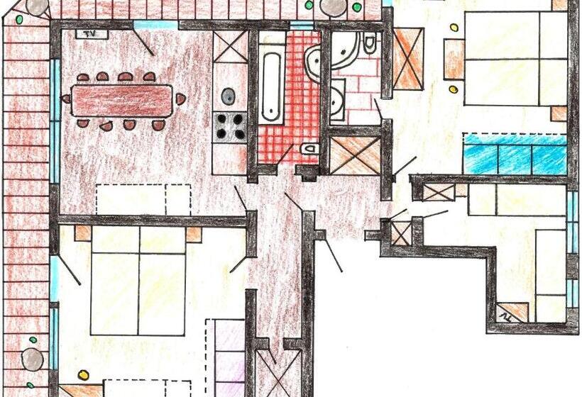 شقة 3 غرف, Apart Tuxertal