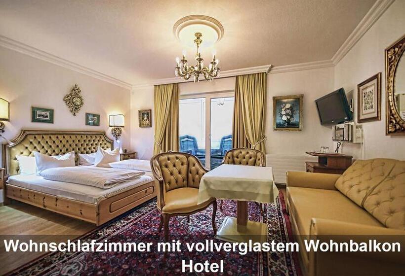 غرفة قياسية مزوَّدة بصالون, Schloss Hotel Fernsteinsee