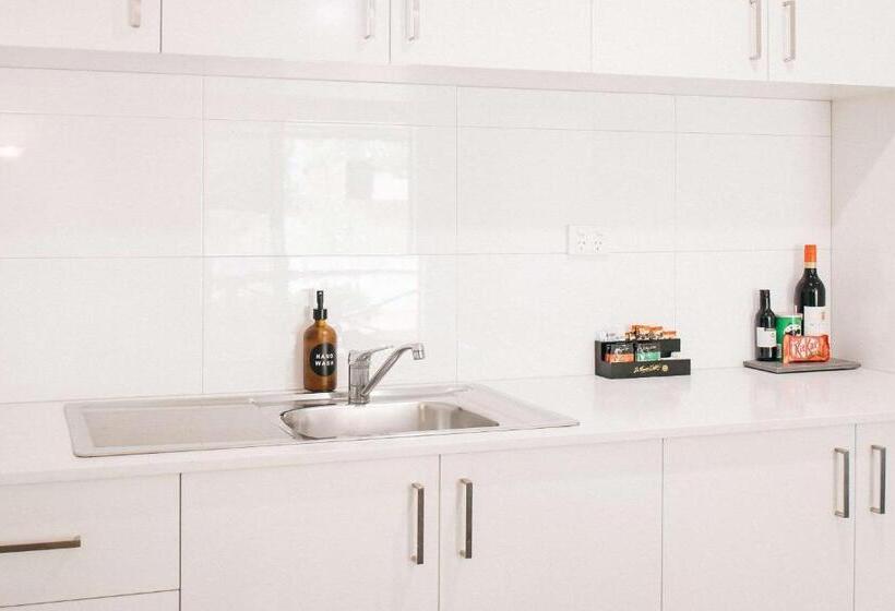 キングサイドベッドのスタンダードワンルーム, Quality Apartments Banksia Albany