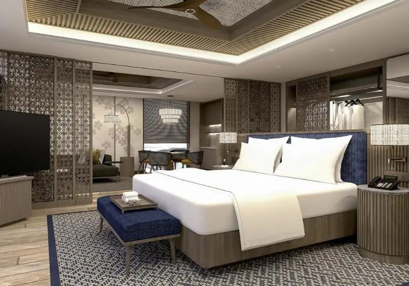 キングサイズベッドのエクゼクティブルーム, Pullman Lombok Merujani Mandalika Beach Resort