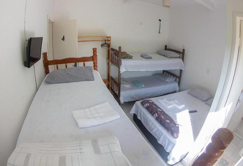 이코노이 4인룸, Pousada Pérola Do Guarujá Ltda  Me