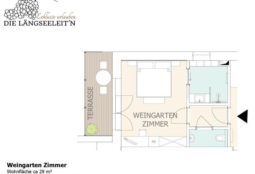 스탠다드 룸 가든 전망, Längseeleit N