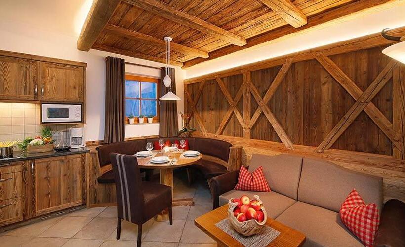 带1个卧室带花园景观的公寓, Obereggerhof