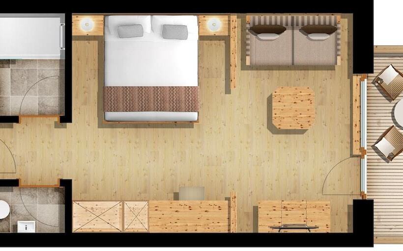 マウンテンビューデラックスルーム, Aktiv Panoramahotel Daniel