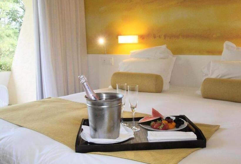 غرفة ديلوكس مطلّة علي الحديقة, Restaurant La Vague De Saint Paul