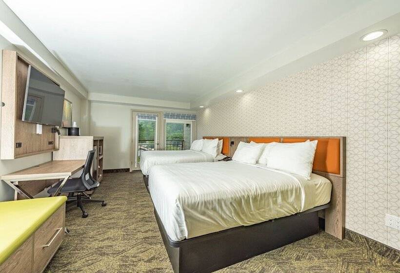 带2个双人床的标准工作室, Best Western Plus Apple Valley Lodge Pigeon Forge