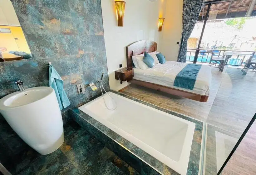 オーシャンビューの１ベッドルームビラ, Absolute Beachfront Resort