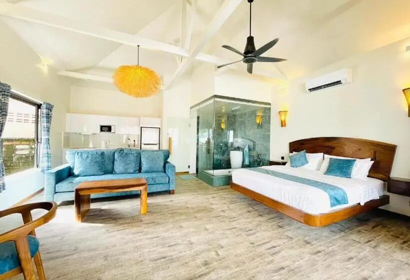 オーシャンビューの１ベッドルームビラ, Absolute Beachfront Resort