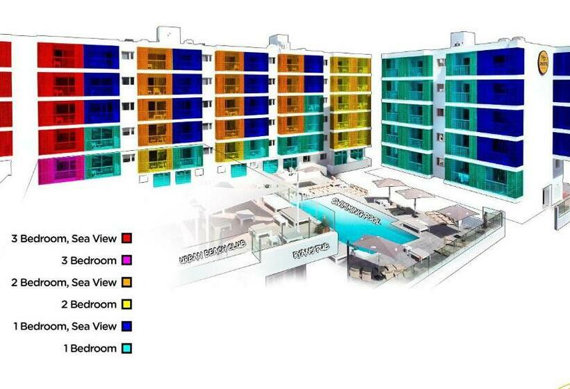 침실 2개 아파트, Ryans Ibiza Apartments  Only Adults