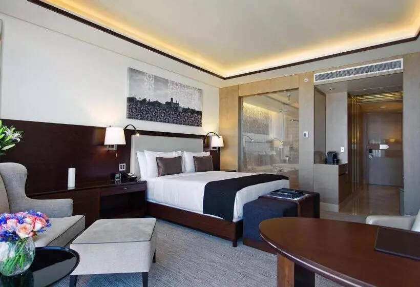اتاق دلوکس با تخت کینگ و چشم‌انداز شهر, Fairmont Baku  Flame Towers