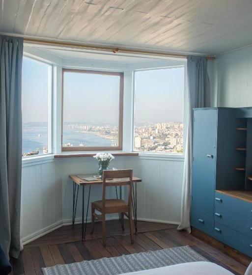 اتاق استاندارد با چشم‌انداز دریا, Faro Azul Valparaíso Cerro Alegre