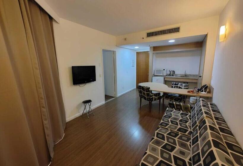 高级套房带海景, Summit Suítes Hotel Santos