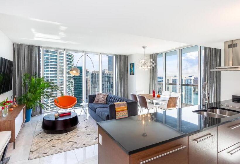شقة غرفتين مطلة على البحر, Brickell By Miami Vacation Rentals