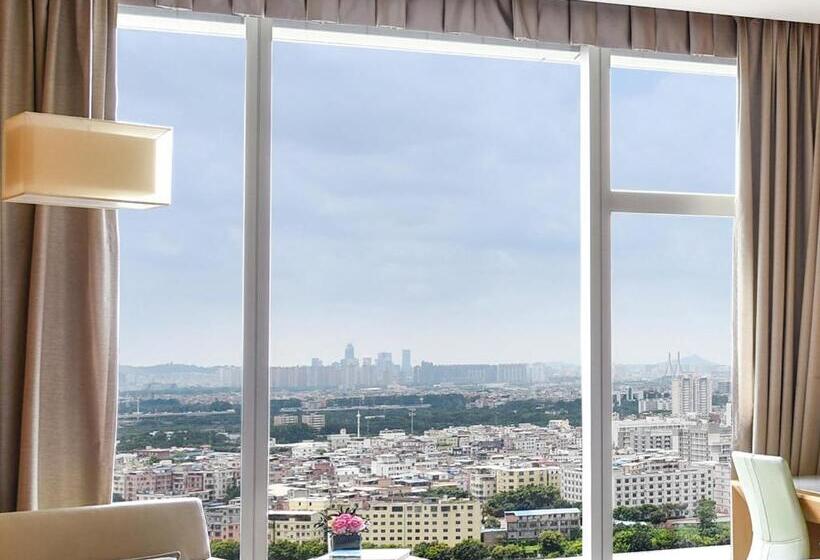 琮城市景观的豪华间, Langham Place Guangzhou   Walking Distance To Canton Fair & Overseas Buyers Registration Service