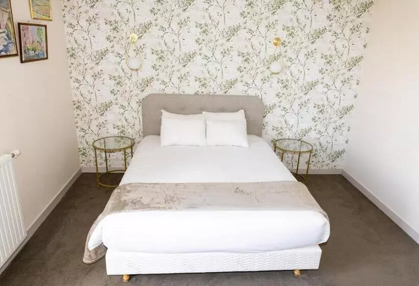 身障者適用キングサイズベッドルーム, Auberge Le Prieuré Des Gourmands