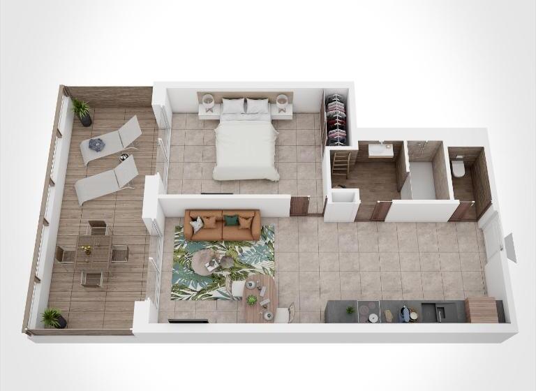 آپارتمان سوپریور 1 خوابه, Kallisté Hôtel & Résidence