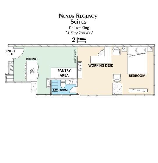 Номер Deluxe Кровать Кинг, Nexus Regency Suites &