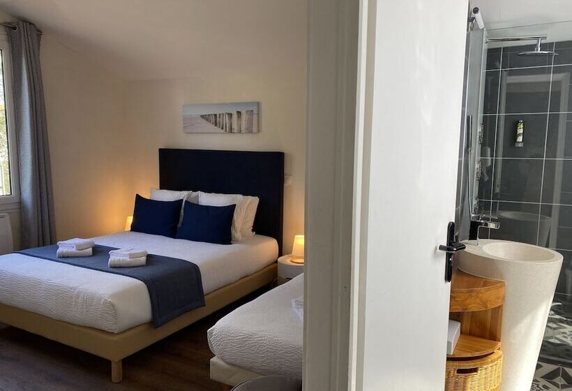Четырехместный Номер Стандарт, Logis Hôtel Emeraude Des Bois