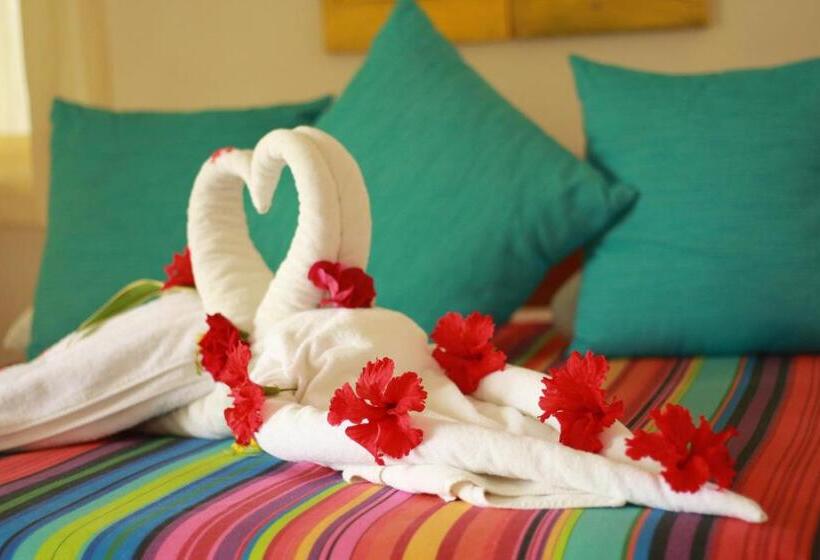 带2个双人床的标准工作室, Puerto Holbox Beach Front