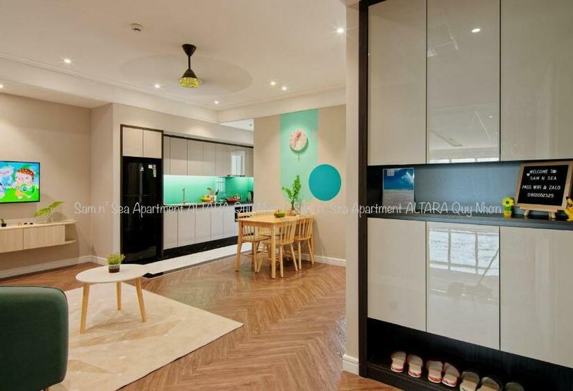 آپارتمان 1 خوابه با چشمانداز دریا, Altara Residences Quy Nhơn Sam N Sea Apartment Căn Hộ Homestay View Biển Có Hồ Bơi