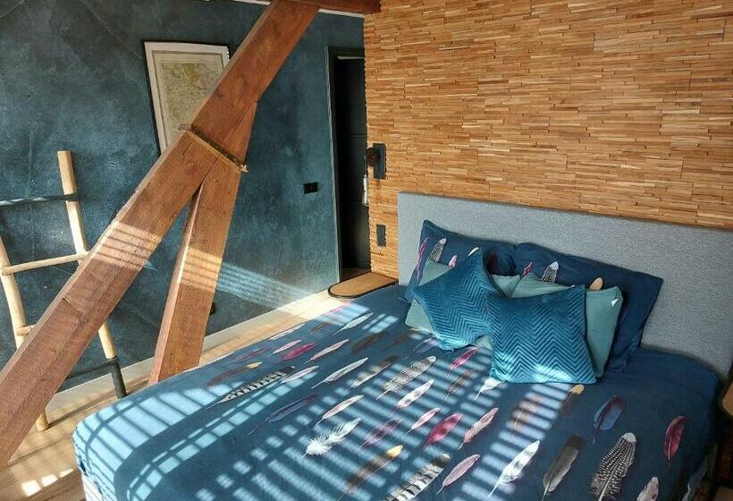 Апартаменты 1 Спальня с Террасой, B&b Vierlingsbeek, Appartement Onder één Dak En Tuin Chalet