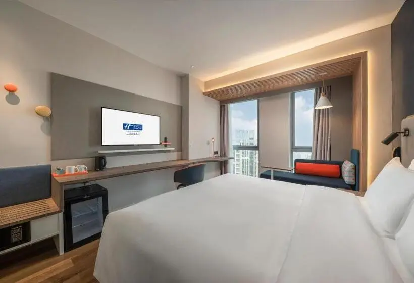 キングサイズベッドのスーペリアルーム, Holiday Inn Express Meishan Dongpo, An Ihg