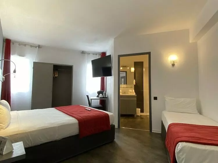 スーペリアトリプルルーム, The Originals City, Hôtel Les Dômes, Perpignan Sud Saleilles
