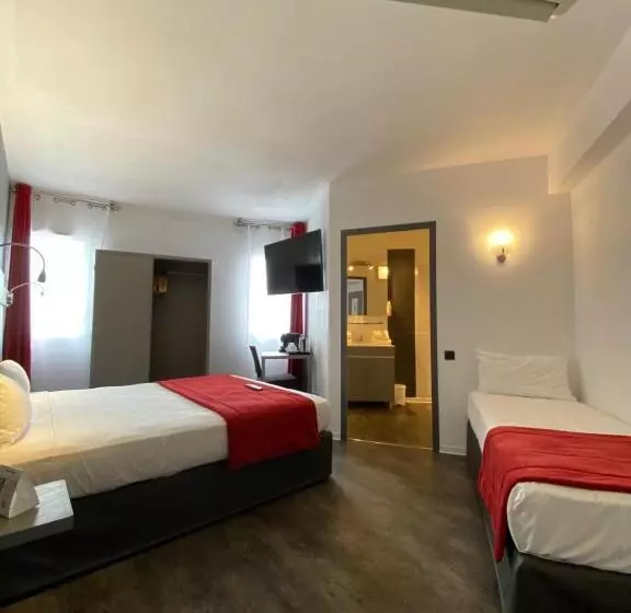 スーペリアトリプルルーム, The Originals City, Hôtel Les Dômes, Perpignan Sud Saleilles