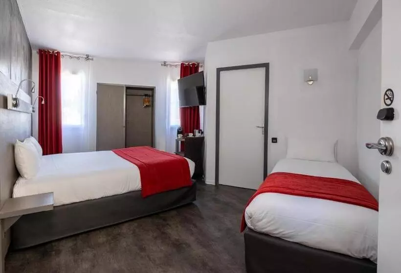 スーペリアトリプルルーム, The Originals City, Hôtel Les Dômes, Perpignan Sud Saleilles